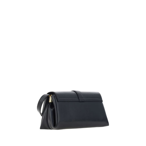Ferragamo Black Leather Flap Shoulder Bag – Calf Leather – Women